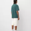 Short sleeve faded-effect T-shirt with a print Short sleeve faded-effect T-shirt with a print
