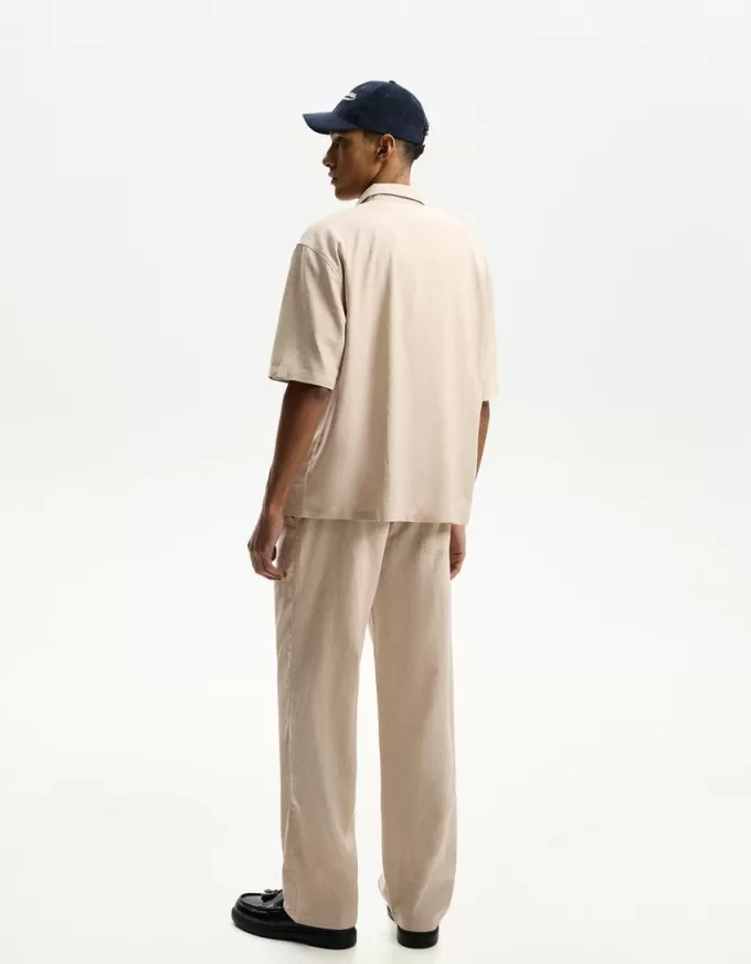 Short sleeve linen blend shirt Short sleeve linen blend shirt