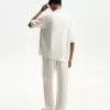 Short sleeve linen blend shirt Short sleeve linen blend shirt