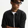 Short sleeve linen blend shirt Short sleeve linen blend shirt