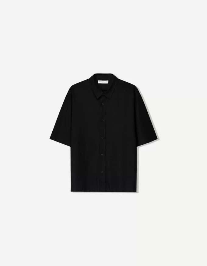 Short sleeve linen blend shirt Short sleeve linen blend shirt