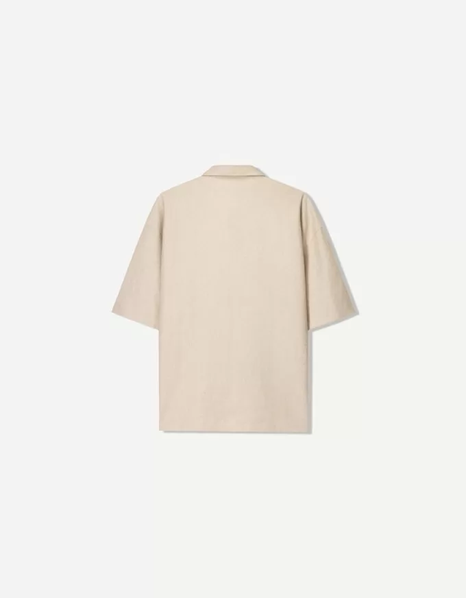 Short sleeve linen blend shirt Short sleeve linen blend shirt