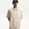 Short sleeve linen blend shirt Short sleeve linen blend shirt