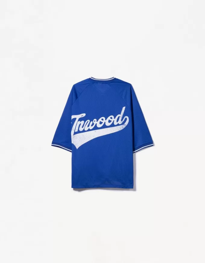 Short sleeve mesh sporty print T-shirt Short sleeve mesh sporty print T-shirt