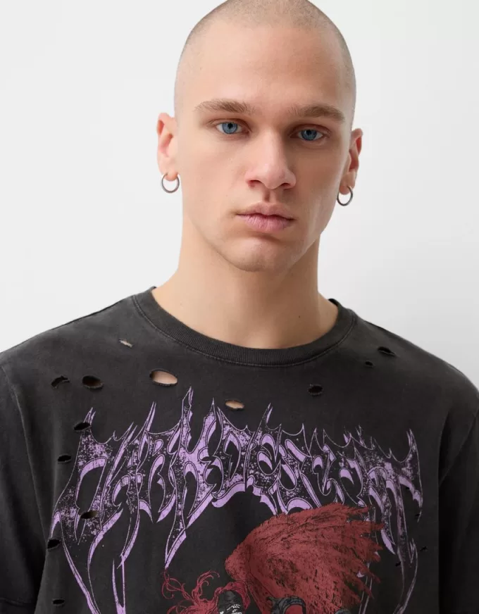 Short sleeve print T-shirt