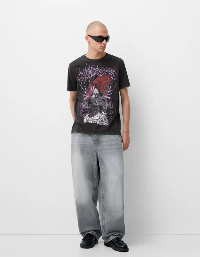 Short sleeve print T-shirt