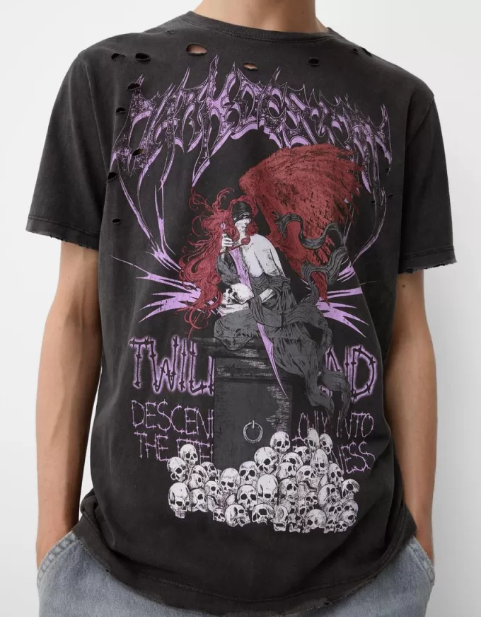 Short sleeve print T-shirt