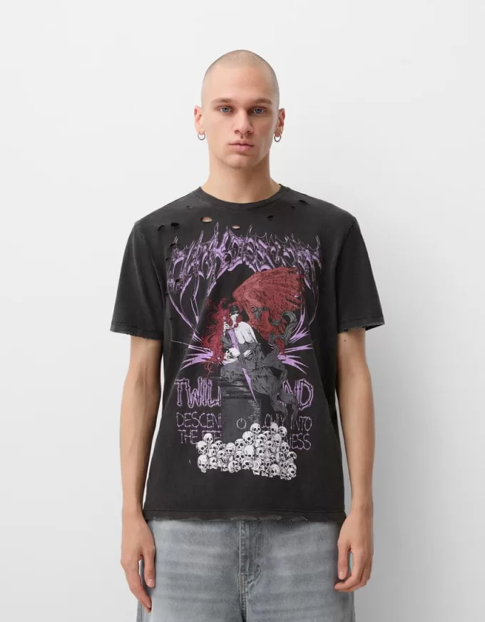 Short sleeve print T-shirt