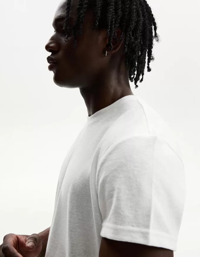 Short sleeve slub effect T-shirt Short sleeve slub effect T-shirt