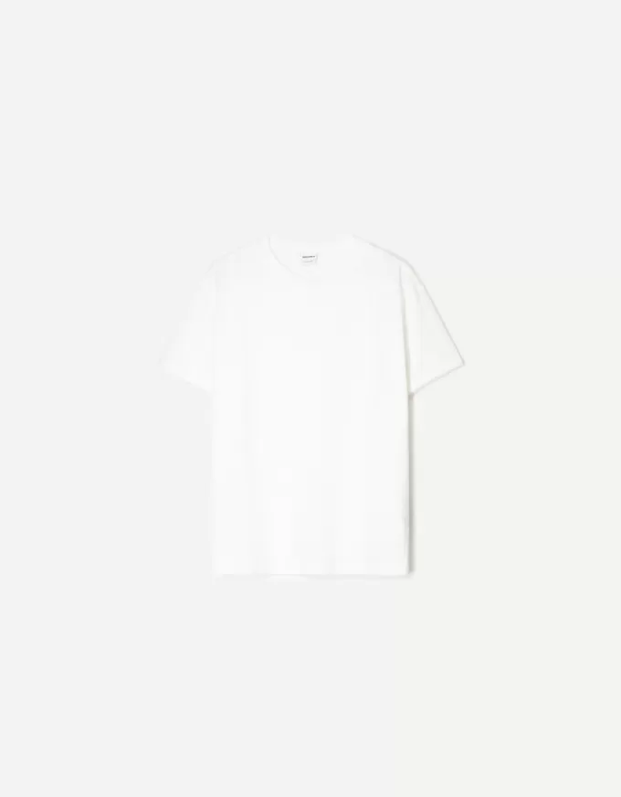 Short sleeve slub effect T-shirt Short sleeve slub effect T-shirt