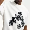 Short sleeve sweatshirt material sporty print T-shirt Short sleeve sweatshirt material sporty print T-shirt