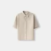 Short sleeve tailored boxy fit shirt Short sleeve tailored boxy fit shirt