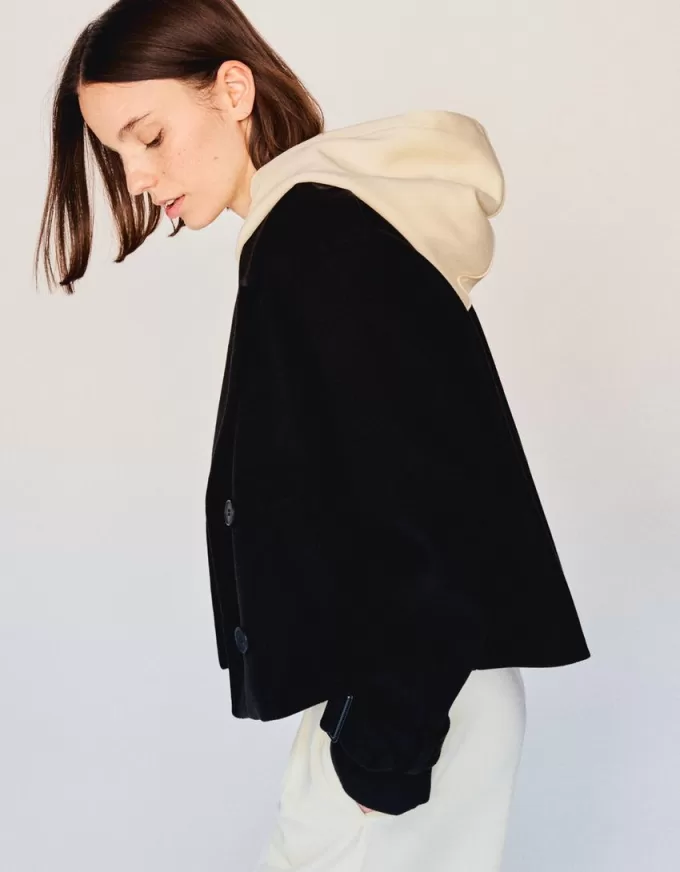 Short soft trench coat