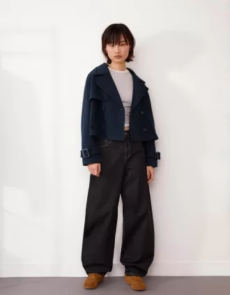 Short soft trench coat