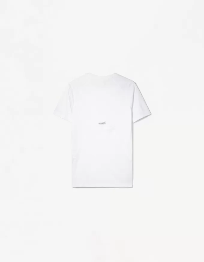 Slim-fit short sleeve T-shirt with seams Slim-fit short sleeve T-shirt with seams
