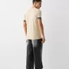 Slim-fit short sleeve T-shirt with stripe detail Slim-fit short sleeve T-shirt with stripe detail