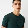 Slim-fit short sleeve T-shirt with stripe detail Slim-fit short sleeve T-shirt with stripe detail