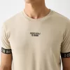 Slim-fit short sleeve T-shirt with stripe detail Slim-fit short sleeve T-shirt with stripe detail