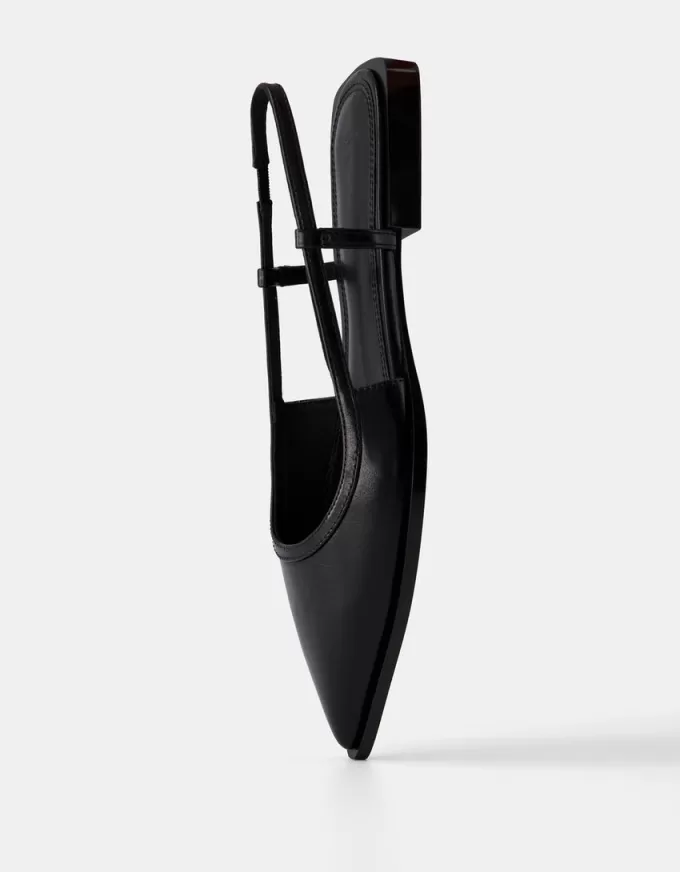Slingback ballerinas with pointed toe