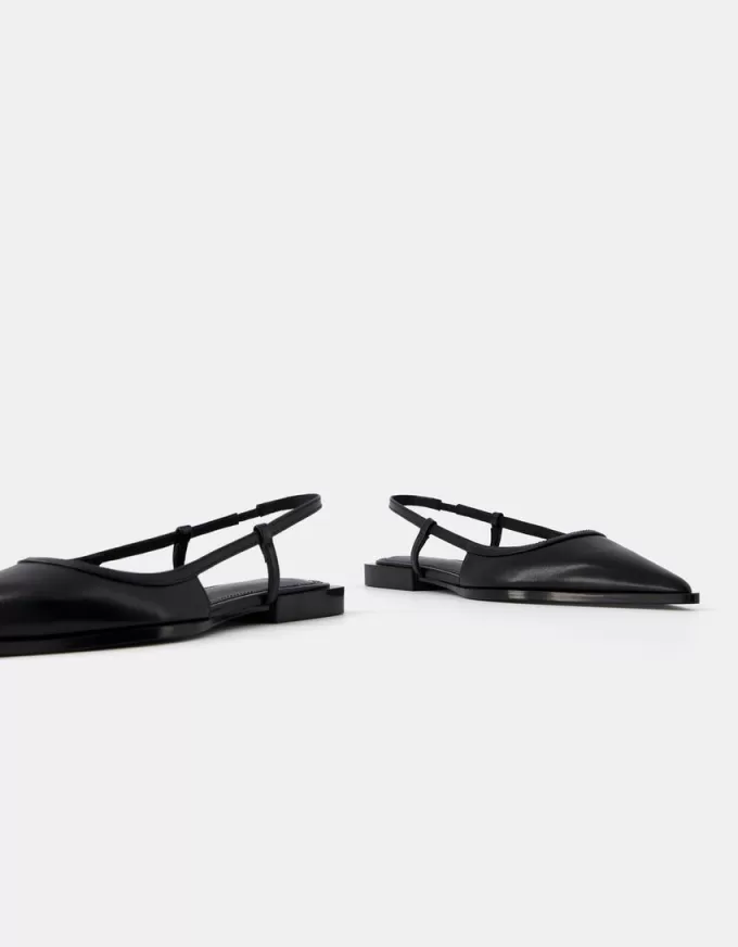 Slingback ballerinas with pointed toe