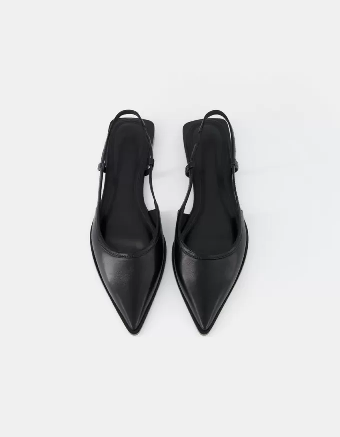 Slingback ballerinas with pointed toe