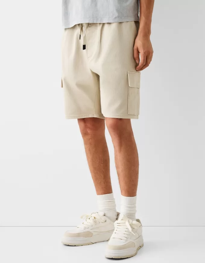 Soft cargo Bermuda joggers