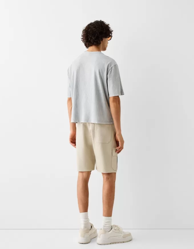 Soft cargo Bermuda joggers