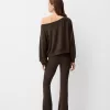 Soft touch asymmetric neck sweater Soft touch asymmetric neck sweater