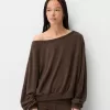 Soft touch asymmetric neck sweater Soft touch asymmetric neck sweater