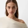 Soft touch asymmetric neck sweater Soft touch asymmetric neck sweater