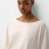 Soft touch asymmetric neck sweater Soft touch asymmetric neck sweater