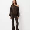 Soft touch asymmetric neck sweater Soft touch asymmetric neck sweater