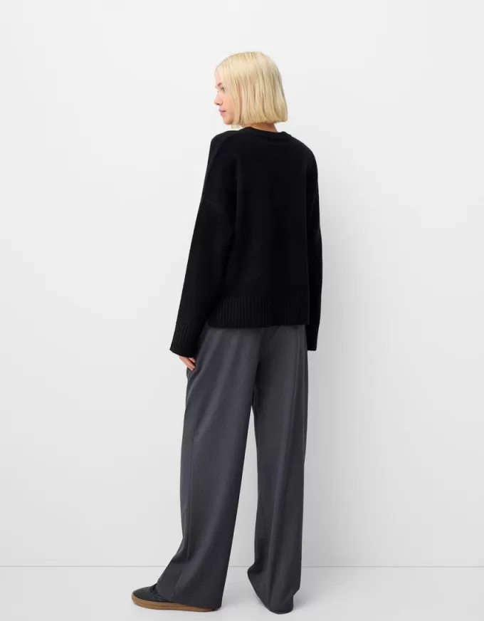 Soft touch crew neck sweater