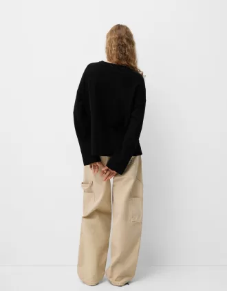 Soft touch crew neck sweater