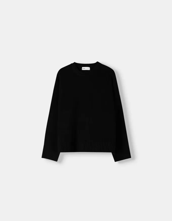 Soft touch crew neck sweater