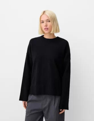 Soft touch crew neck sweater