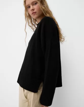 Soft touch crew neck sweater