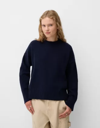 Soft touch crew neck sweater
