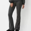 Soft touch flared pants with fold-over waist Soft touch flared pants with fold-over waist