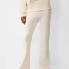 Soft touch flared pants with fold-over waist Soft touch flared pants with fold-over waist