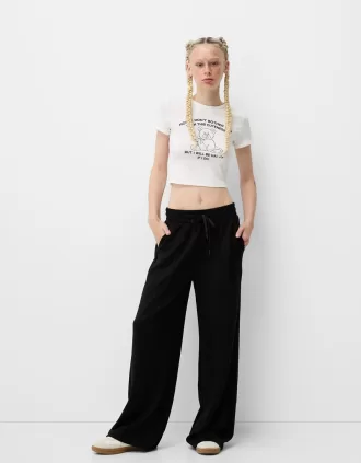Soft wide-leg pants