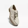 Split leather deck shoes with keyring detail Split leather deck shoes with keyring detail