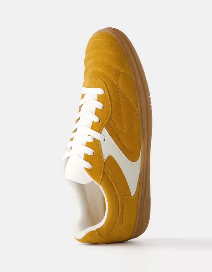 Split leather retro sneakers Split leather retro sneakers