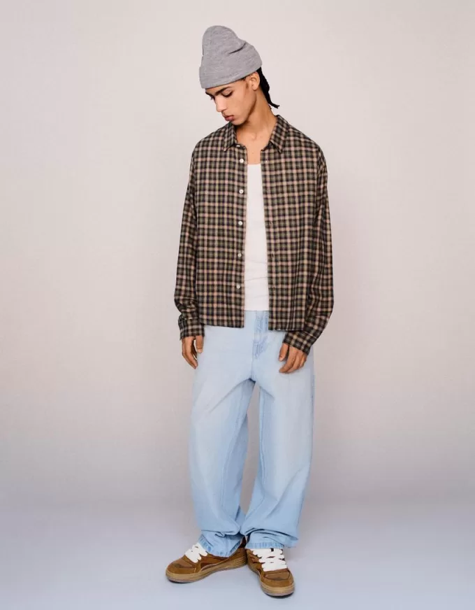 Split leather skater sneakers