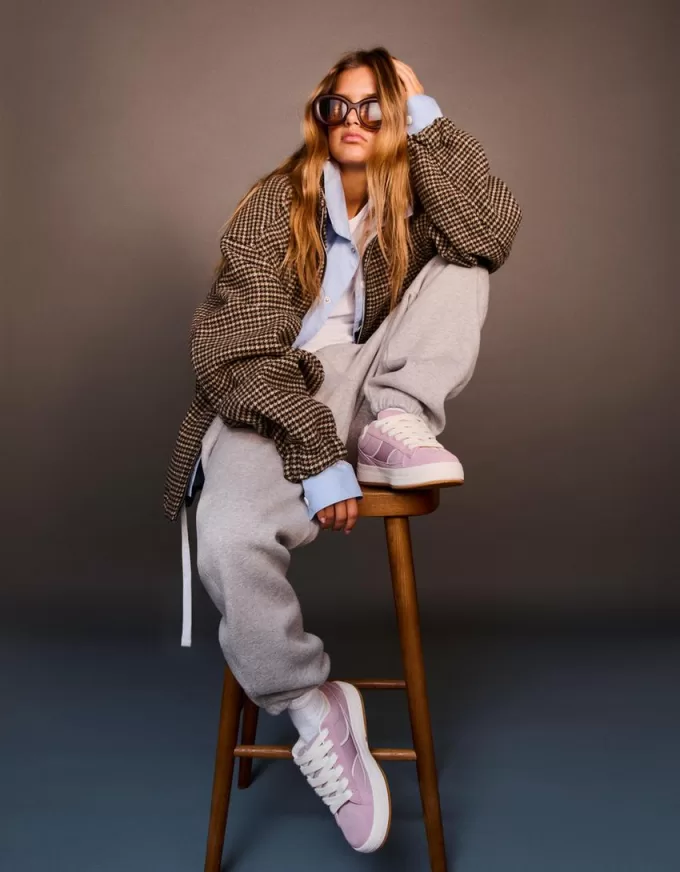 Split leather skater sneakers Split leather skater sneakers