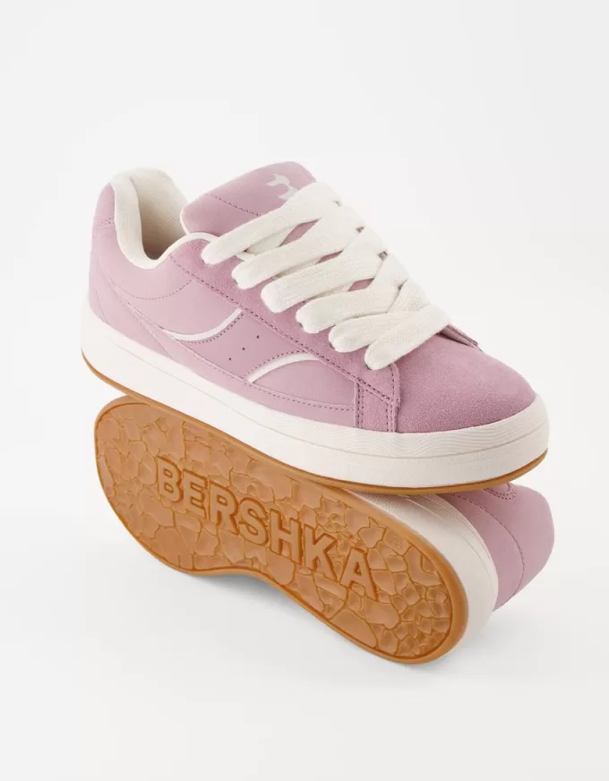 Split leather skater sneakers Split leather skater sneakers