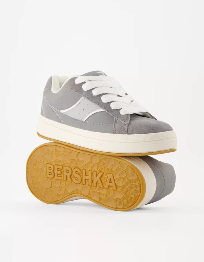 Split leather skater sneakers Split leather skater sneakers