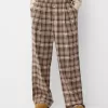 Straight fit plaid pants Straight fit plaid pants