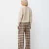 Straight fit plaid pants Straight fit plaid pants