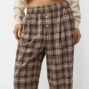 Straight fit plaid pants Straight fit plaid pants